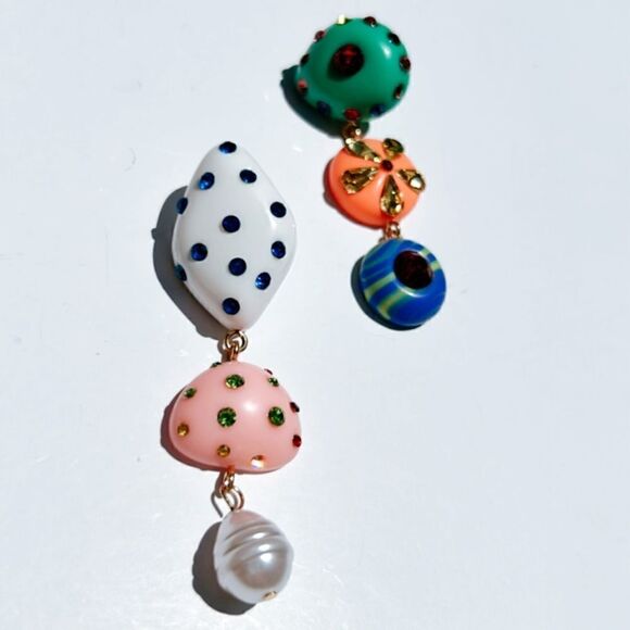 Geo dangle earrings A142 - Picture 5 of 6